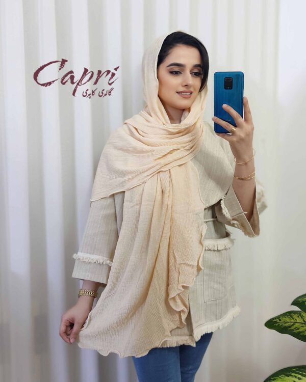 خرید شال پاییزه دور مروارید وارداتی