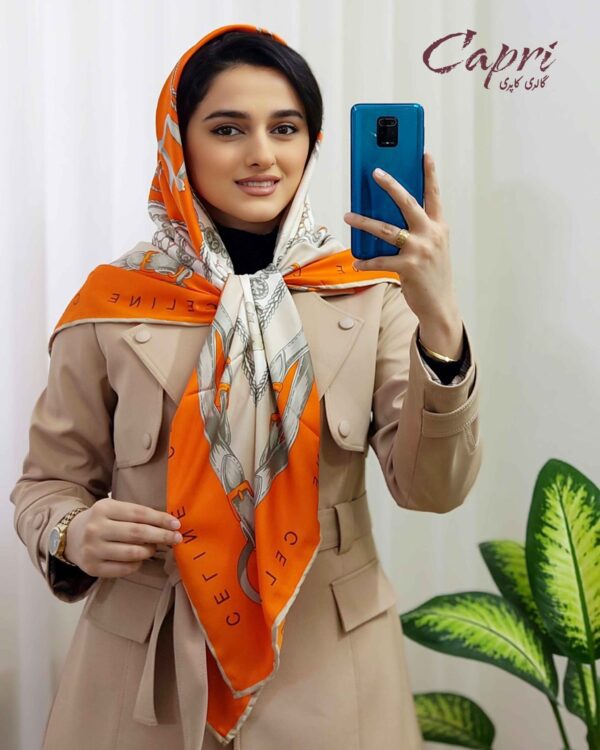 خرید روسری ابریشم توییل وارداتی عرض 140