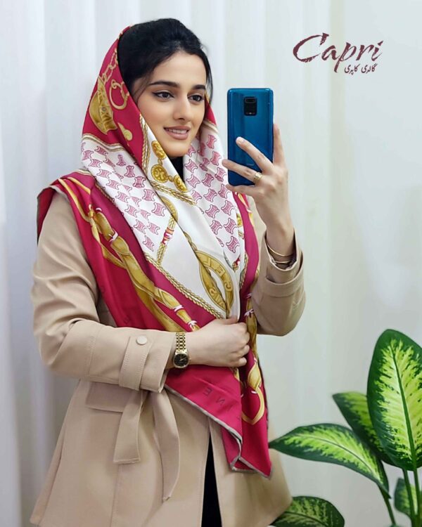 خرید روسری ابریشم توییل وارداتی عرض 140