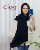 شال برشکا پاییزه مشکی منگوله چوبی وارداتی