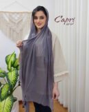 شال پلیسه وارداتی رنگ طوسی